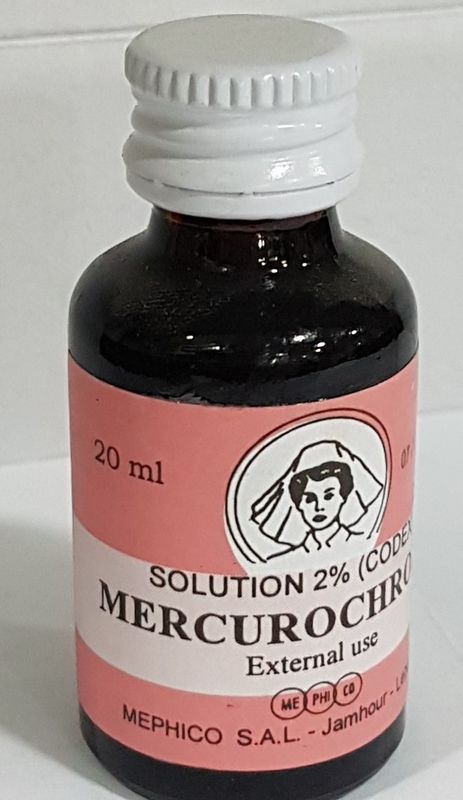 Mercurochrome 2% Codex Mephico